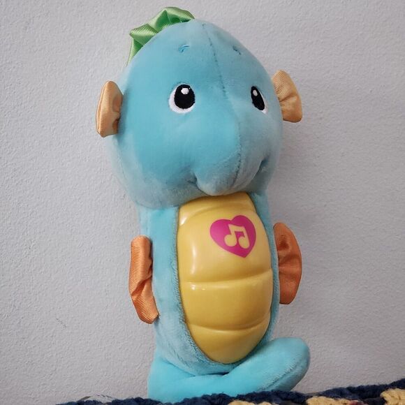 2012 Fisher-Price Soothe & Glow Seahorse , Blue, Light and Song - WORKS! - Picture 2 of 7